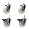 Service Caster 4 Inch Nylon 38 Inch Threaded Stem Caster Set 2 Brakes SCC SCC-TS20S414-NYS-381615-2-PLB-2 - alternate 1